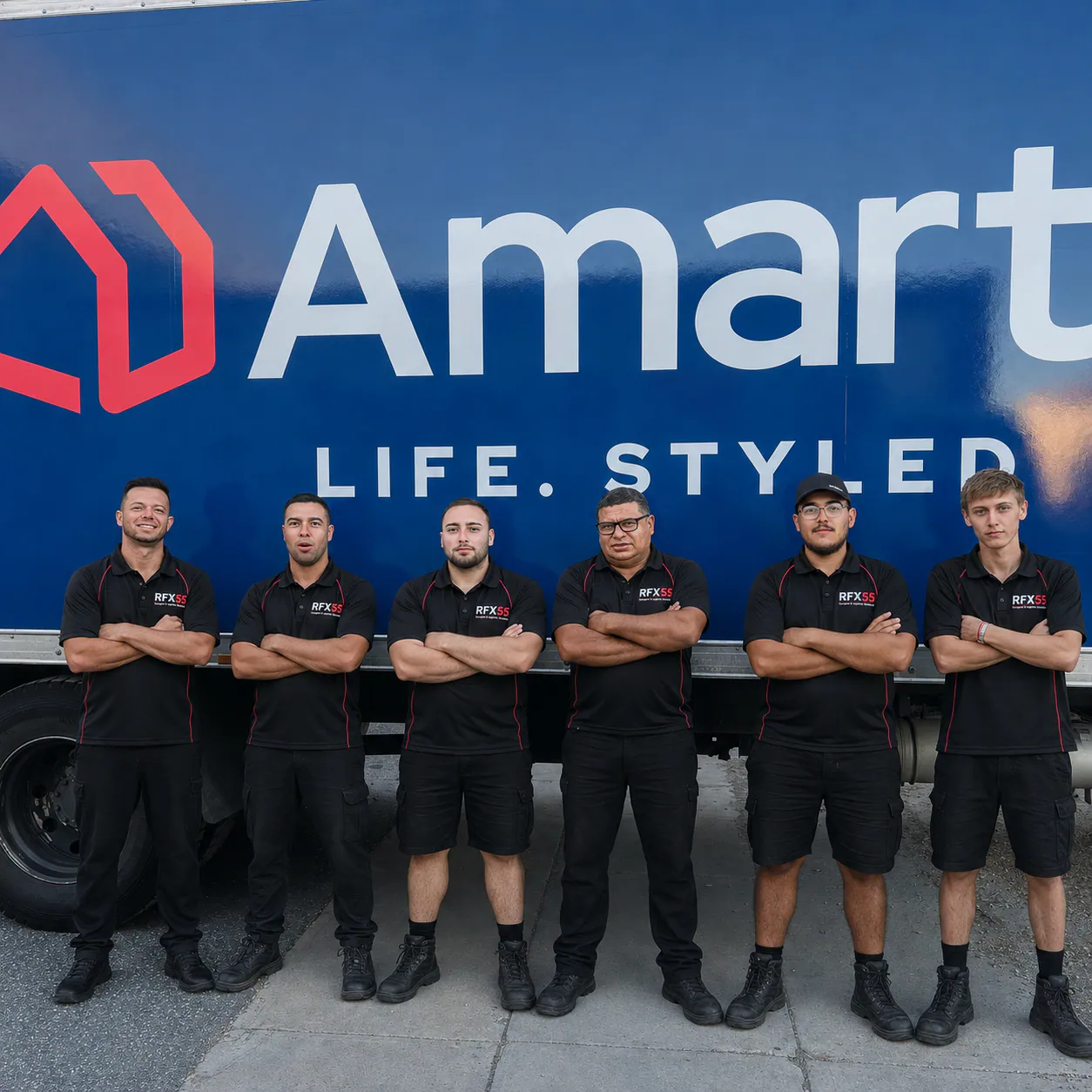 Scheduled commercial furniture delivery